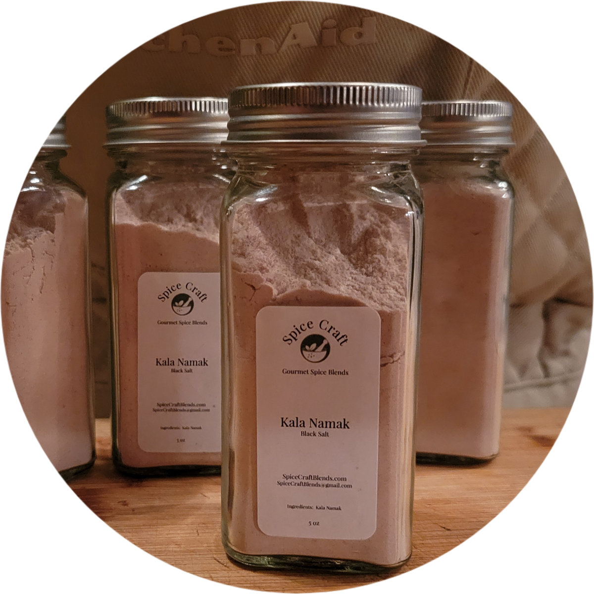 Authentic Kala Namak Black Salt – Himalayan Mineral Salt for Cooking (4 oz Glass Shaker)