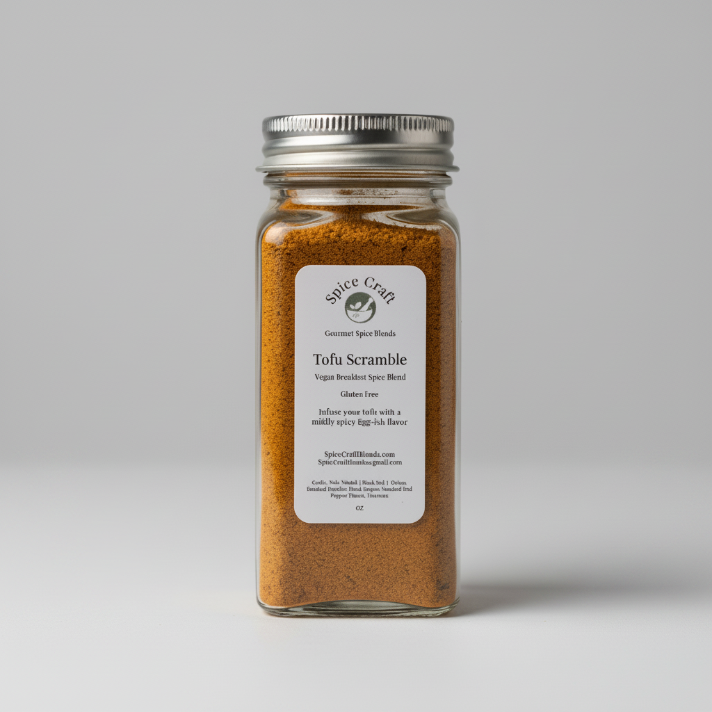 Vegan Tofu Scramble Spice Blend – Plant-Based Egg Flavoring, Breakfast Seasoning (2.5 oz)