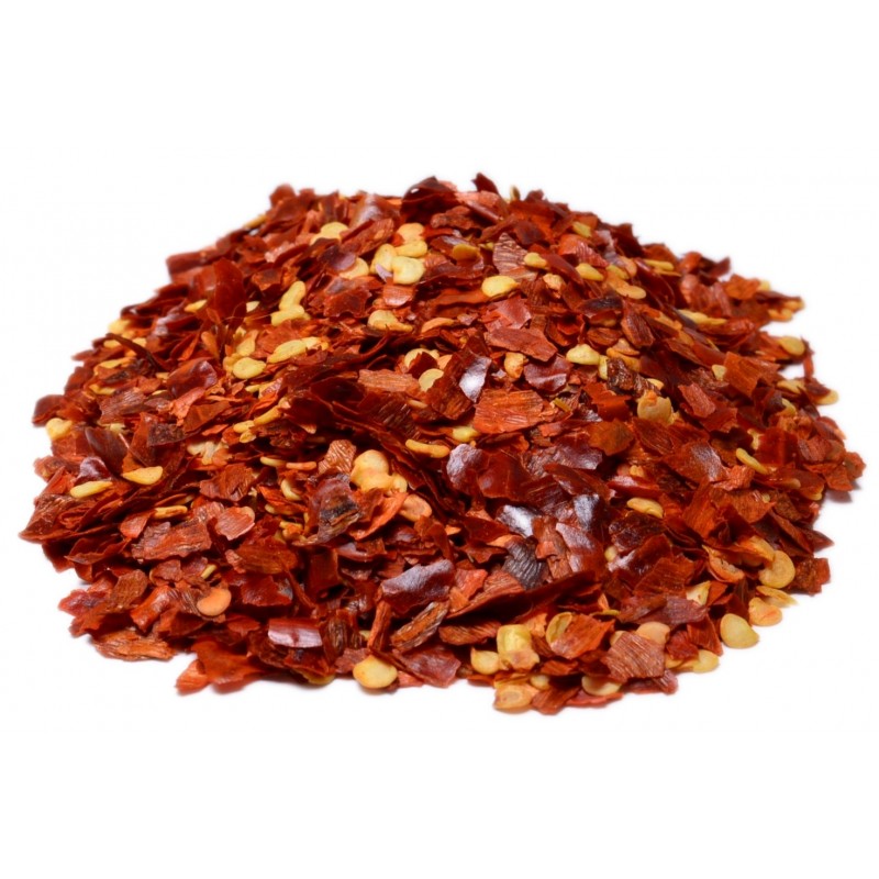 Crushed Red Chile Peppers - ( 6 oz Sealed Poly Bag )